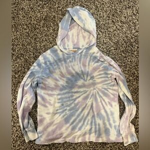 Kids Vintage Havana Pastel Tie-Dye Hooded Shirt